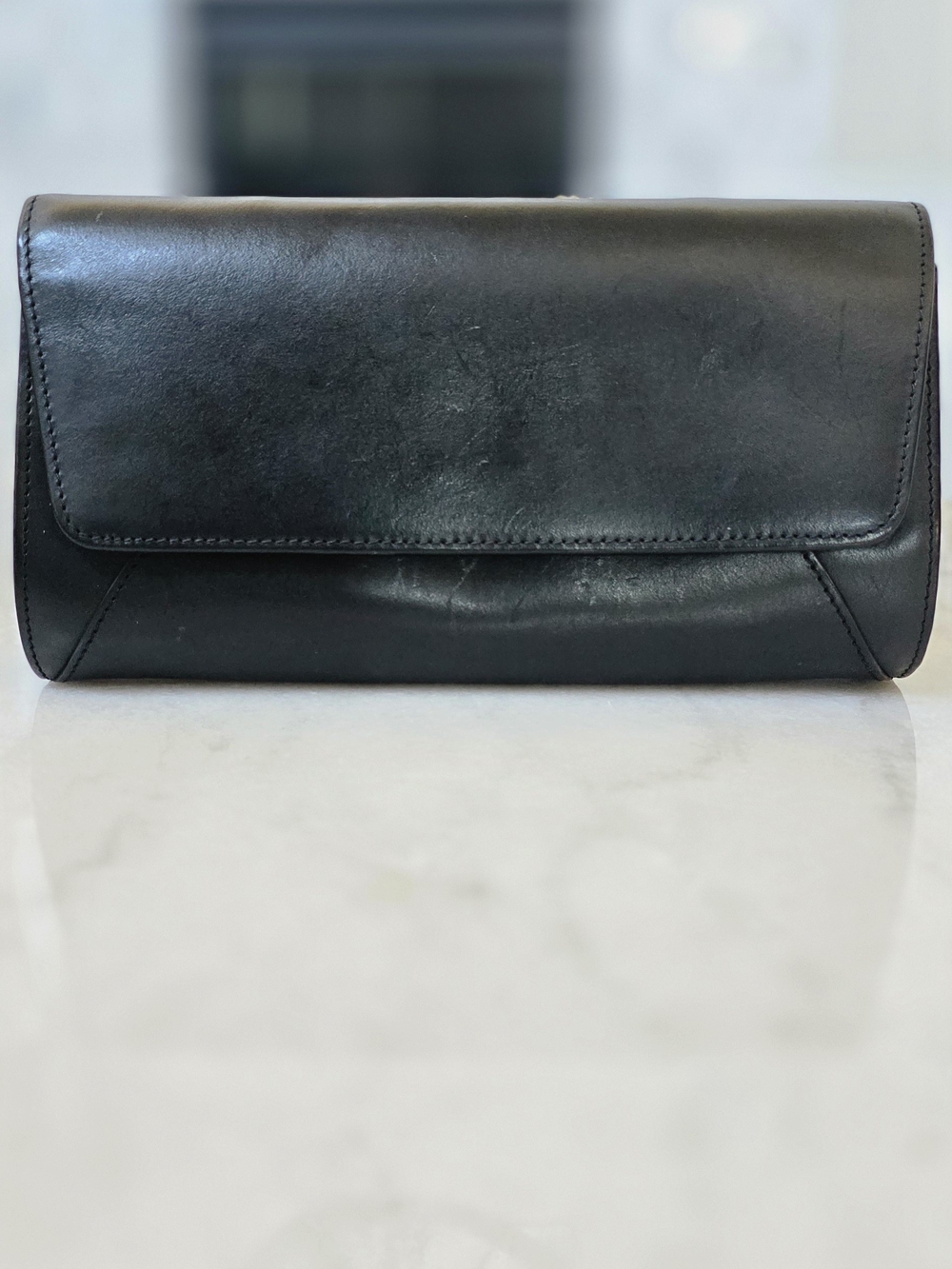Vintage Banana Republic Leather Flap Clutch